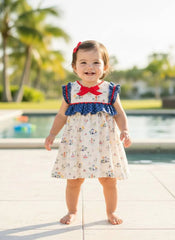 BABY GIRLS ISLAND PRINT DRESS