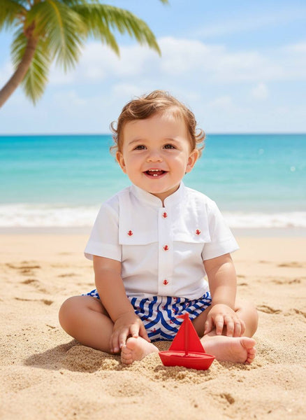 BOYS SAILOR SHORT SET