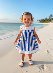 BABY SAILOR SHORT DRESS 2P