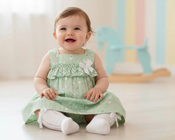 BABY DUCKS AND PLAID SHORT DRESS 2P
