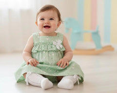 BABY DUCKS AND PLAID SHORT DRESS 2P