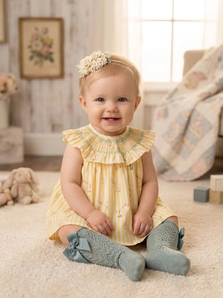 GIRLS YELLOW HAPPY DUCKLING DRESS 2P LUCCA