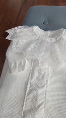 NEWBORN EYELET KNIT LUXURY ROMPER 3P SET