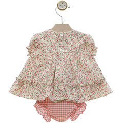 BABY GIRLS LITTLE FLOWERS PRINT SHORT DRESS SET ISLA