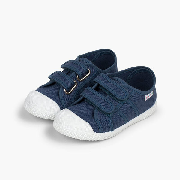CANVAS KIDS SNEAKERS ADHERENT STRIPS