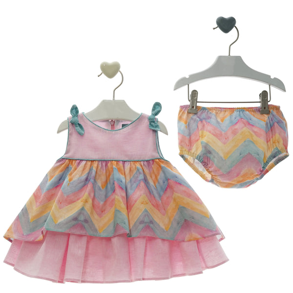 BABY GIRLS MULTICOLOR SHORT DRESS SET VENUS