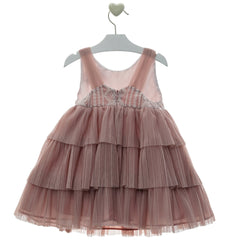 GIRL LACE PLEATED DRESS