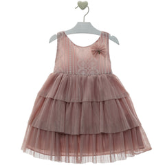 GIRL LACE PLEATED DRESS