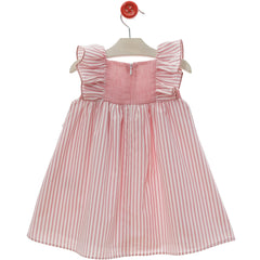 GIRLS STRIPES WITH BIG BOW DRESS NERJA