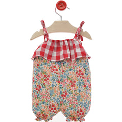 BABY LIBERTY AND PLAID ROMPER TRAFALGAR