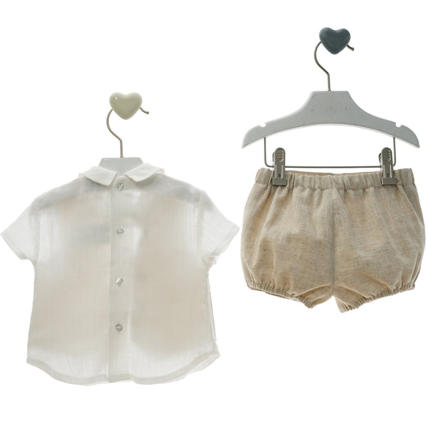 BABY BOY BOW TIE AND VEST WITH SHORT SET CIBELES