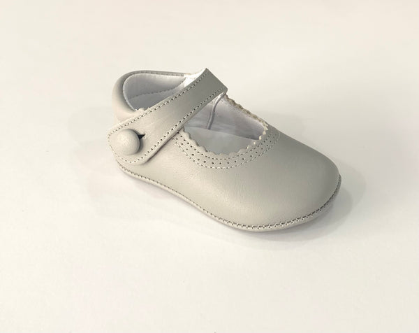 BABY MARY JANE LEATHER BUTTON SHOES