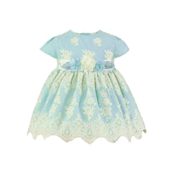 BABY GIRL LACES AND APPLIQUE DRESS