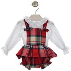 BABY GIRLS ESCOCES ROMPER AND BLOUSE SET