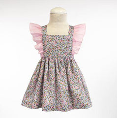 Girls floral and ruffle dress
