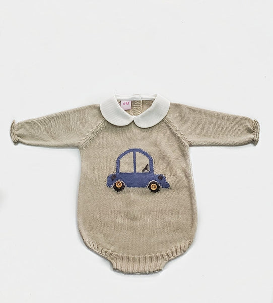 Baby boy car design romper