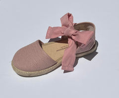 LINEN SANDAL WITH BOW