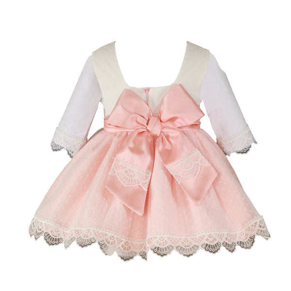 Girls lace appliques dress