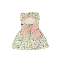 GIRL FLORAL PRINT AND BOW DRESS