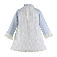 Girls corduroy and lace long sleeve dress