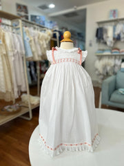 BABY PLEATED PUNTO SMOCK LONG DRESS