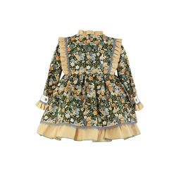 GIRL FLORAL AND VICHY DRESS