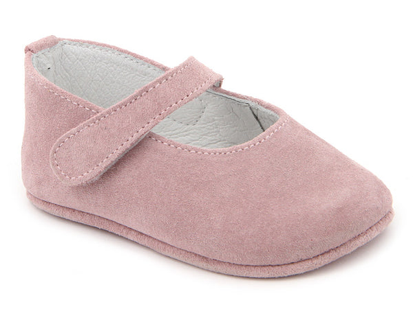 Baby Girls serraje pink with strap shoes
