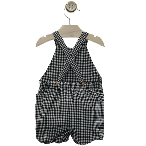 BABY VICHY ROMPER WITH BUTTONS DETAILS