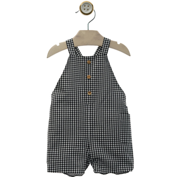 BABY VICHY ROMPER WITH BUTTONS DETAILS