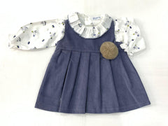 BABY GIRLS DRESS WITH BUNNY SHIRT