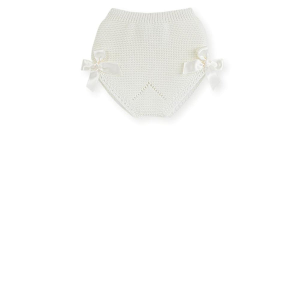 Soft knit bloomer with bows