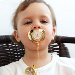 PERSONALIZED PACIFIER WITH CRYSTALS