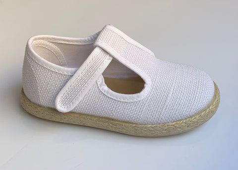 Pepito velcro linen shoes