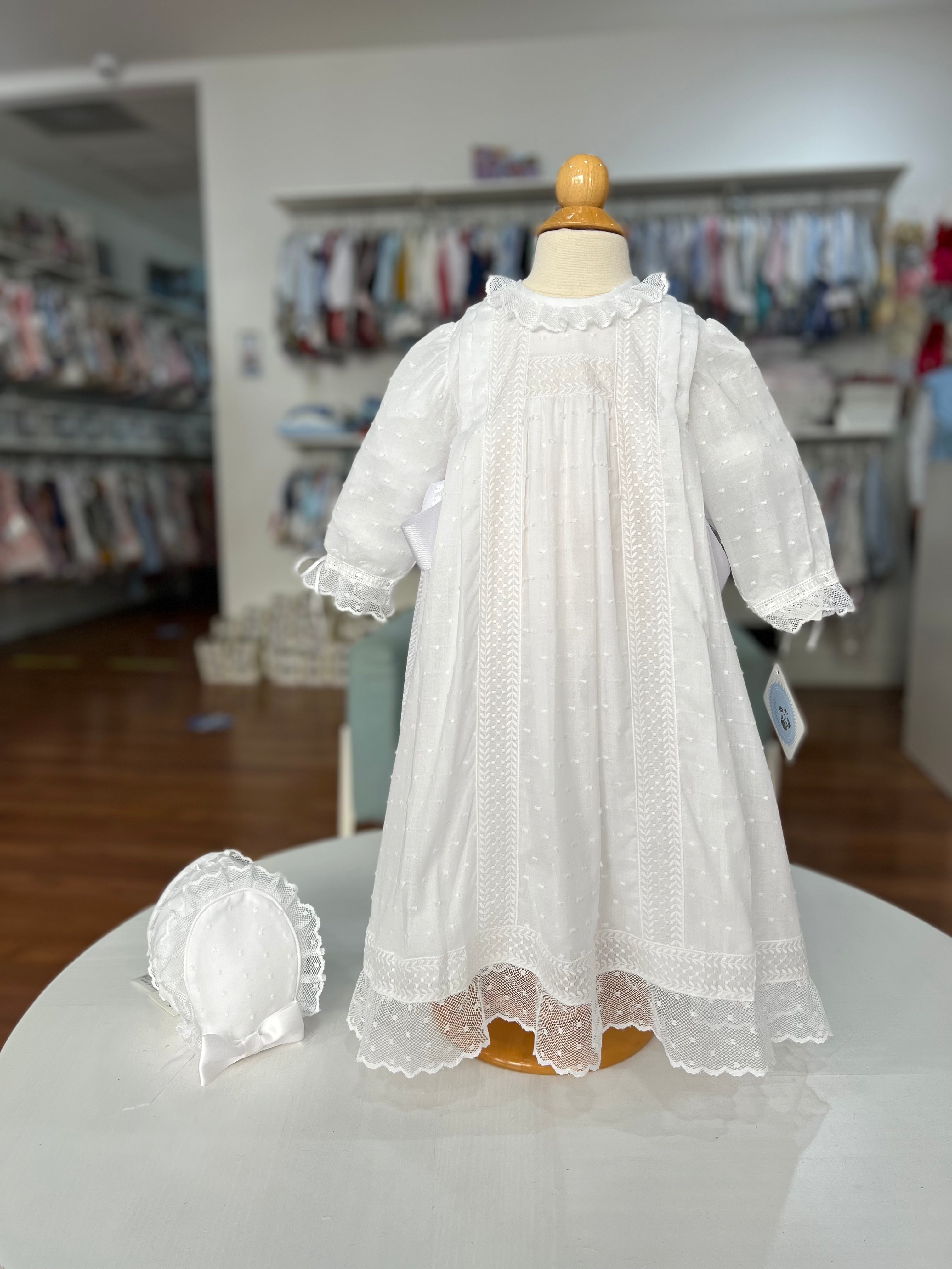 LONG CHRISTENING WHITE DRESS ESPIGAS COLLECTION Lilileyba LONG CHRISTENING WHITE DRESS ESPIGAS COLLECTION Lilileyba