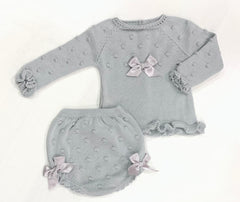 Baby girls set 2p bodoques bows
