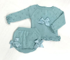 Baby girls set 2p bodoques bows