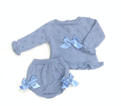 Baby girls set 2p bodoques bows