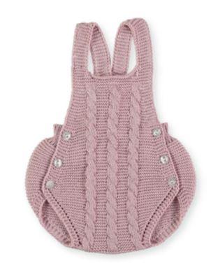 Baby Puntilla Knitted Romper