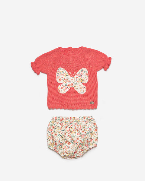GIRL BUTTERFLY AND FLORAL PRINT SET