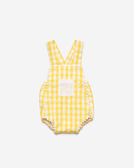 BABY SQUARED PRINT OVERALL WITH POCKET