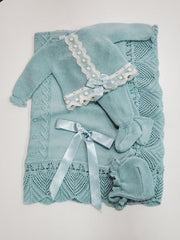 Newborn bow and lace  3p set