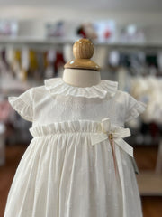 Baby ceremony dress and bonnet